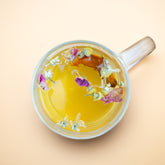 Green Basil Tea loose blend in artisan packaging with organic ingredients